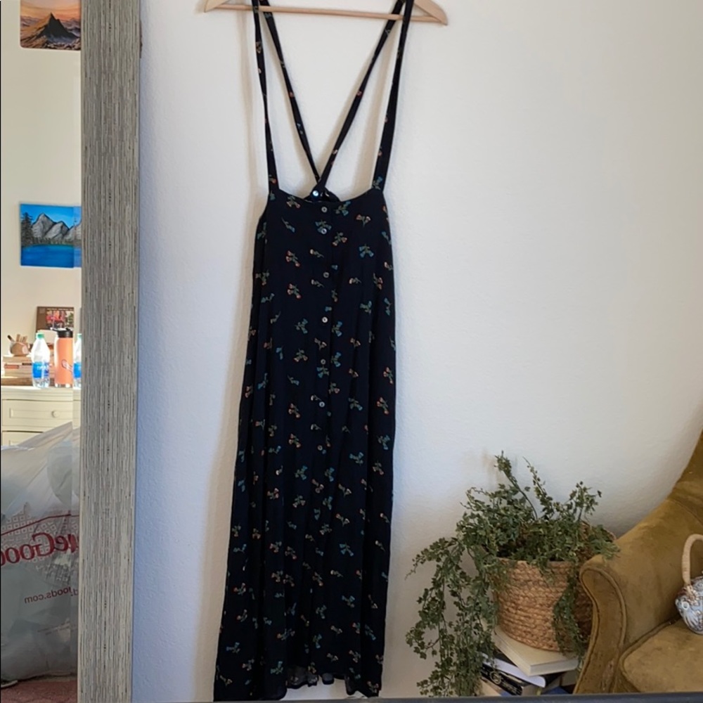 Floral overall skirt